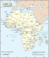 Englisch Afrika-Karte