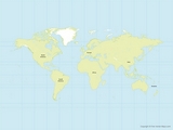 Carte du Monde continent