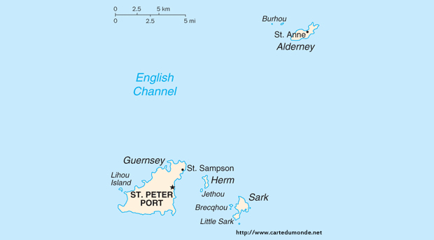 Karte guernsey