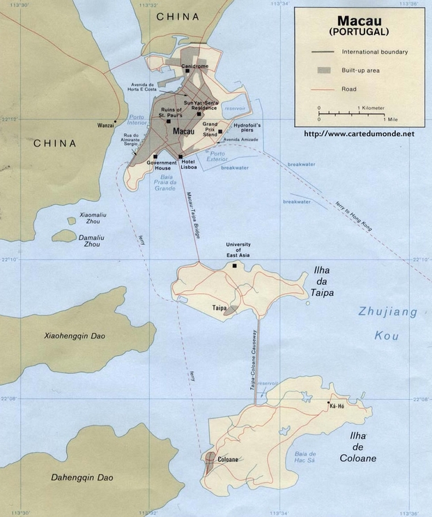 Karte Macao