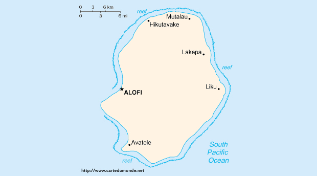 Karte Niue