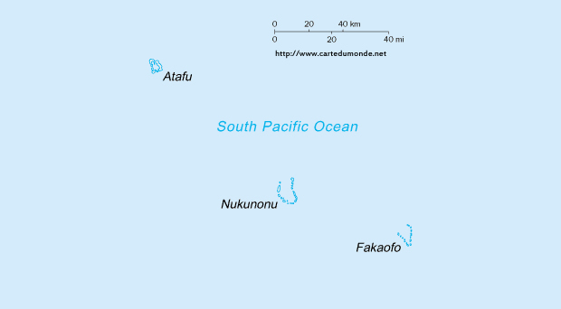 Karte Tokelau