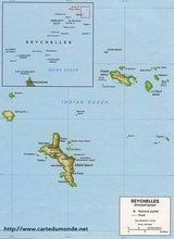 Karte Seychellen